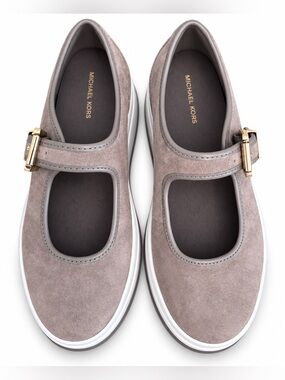 Michael Kors Grey/Taupe Mary Jane Platform Shoes – Size 7